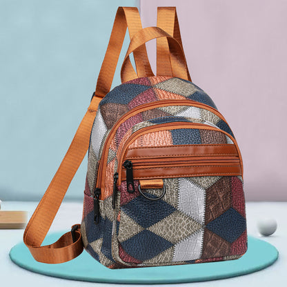 Stylische geometrisch gemusterte Mini-Rucksack für Frauen Brehn