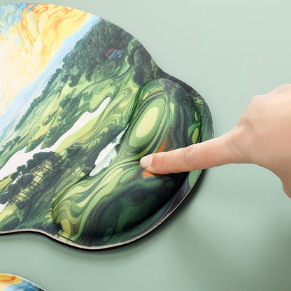 Künstlerische Gel-Handgelenkstütze-Mauspad