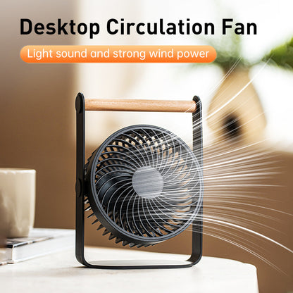 Damen tragbarer Ventilator mit Holzgriff Brehn
