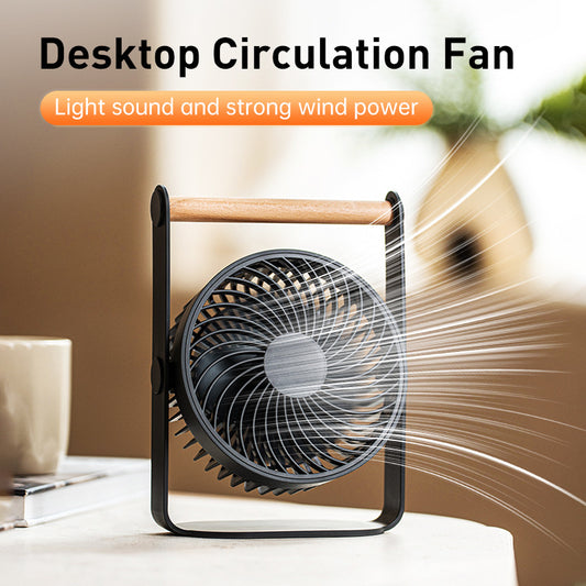 Damen tragbarer Ventilator mit Holzgriff Brehn