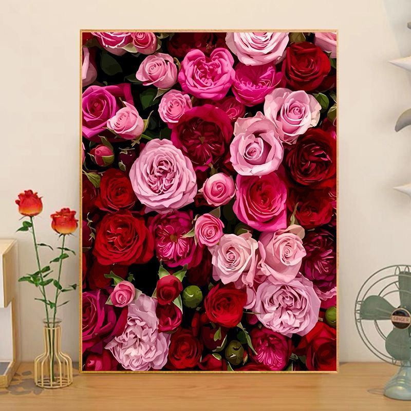 Florale Anordnung Leinwandkunst Brehn
