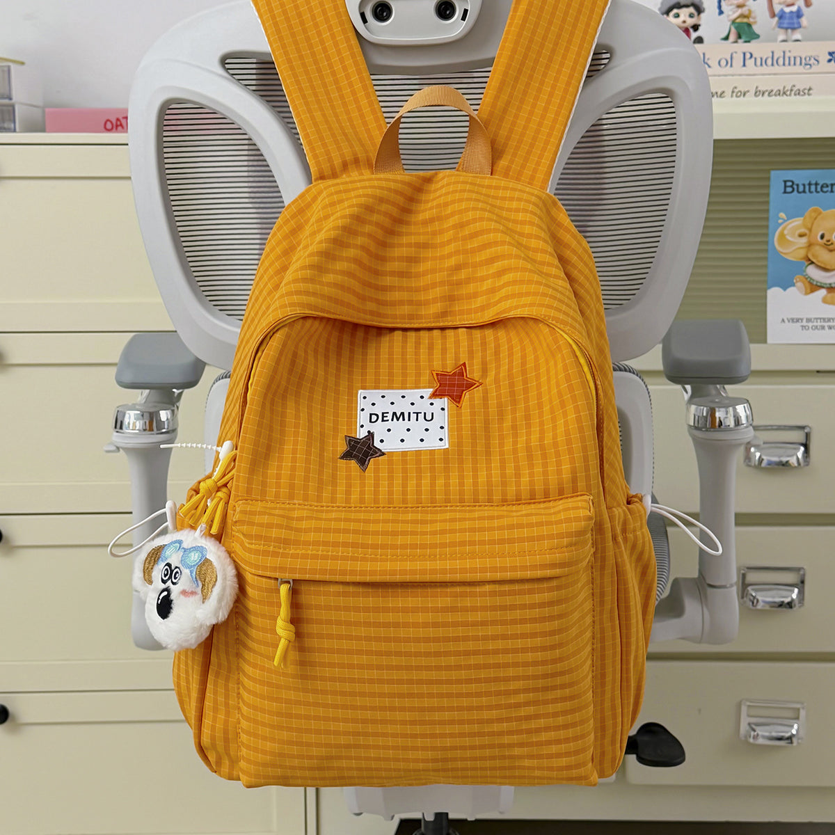 Stylische Karierter Rucksack Brehn