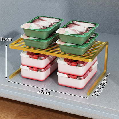 Kompakter dreistufiger slatted Metall Theken-Pantry-Organizer