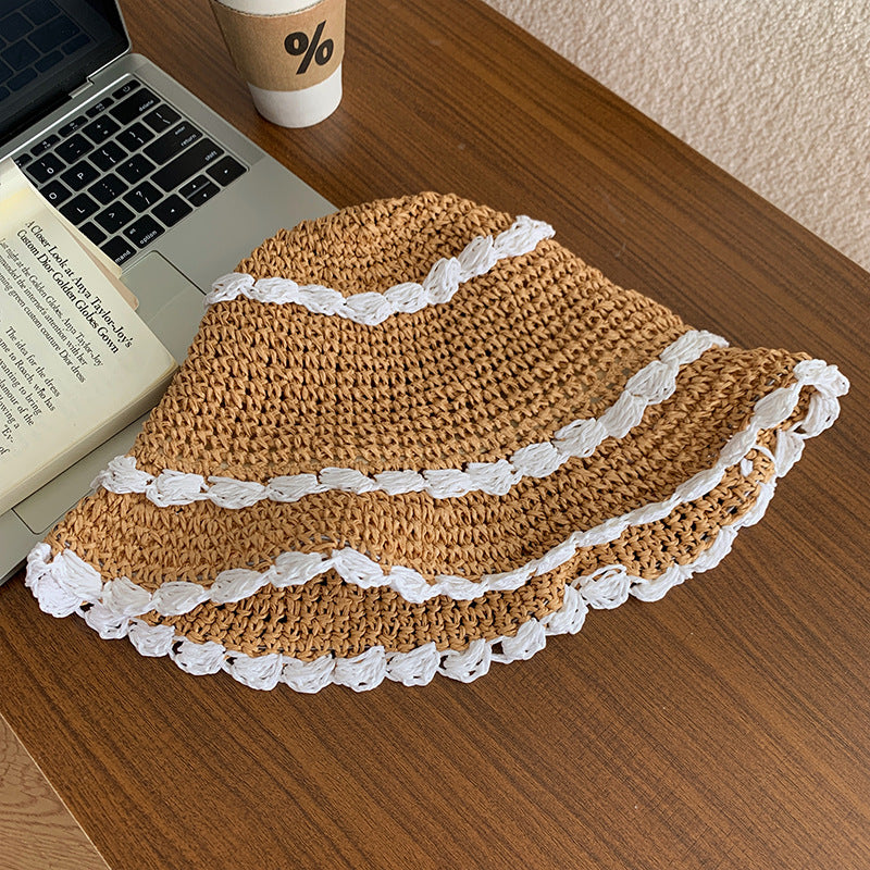 Eleganter Sonnenschirm Strohhut