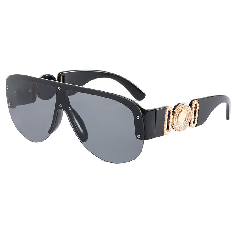 Damen große Sonnenbrille mit luxuriösem Randdesign Brehn