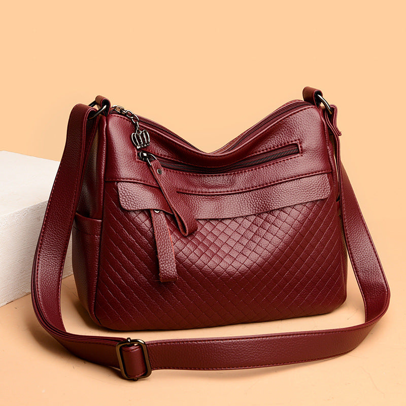 Texturierte gesteppte Schultertasche Brehn
