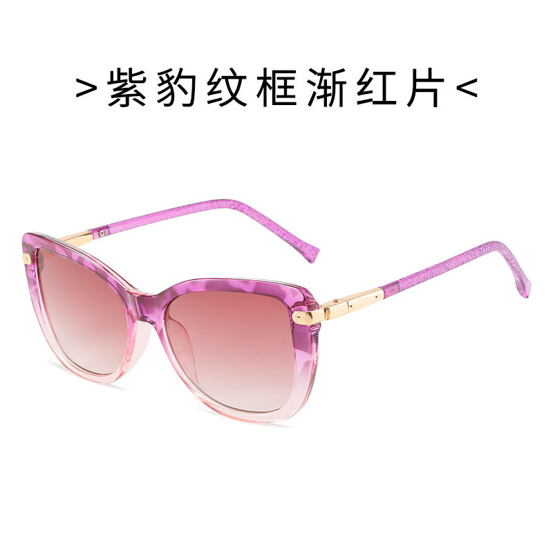 Damen Modische Katzenaugen-Sonnenbrille mit luxuriösem Rahmen Brehn