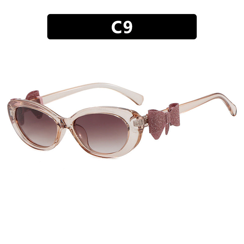 Damen modische Sonnenbrille mit verspieltem Schleifen-Design Brehn