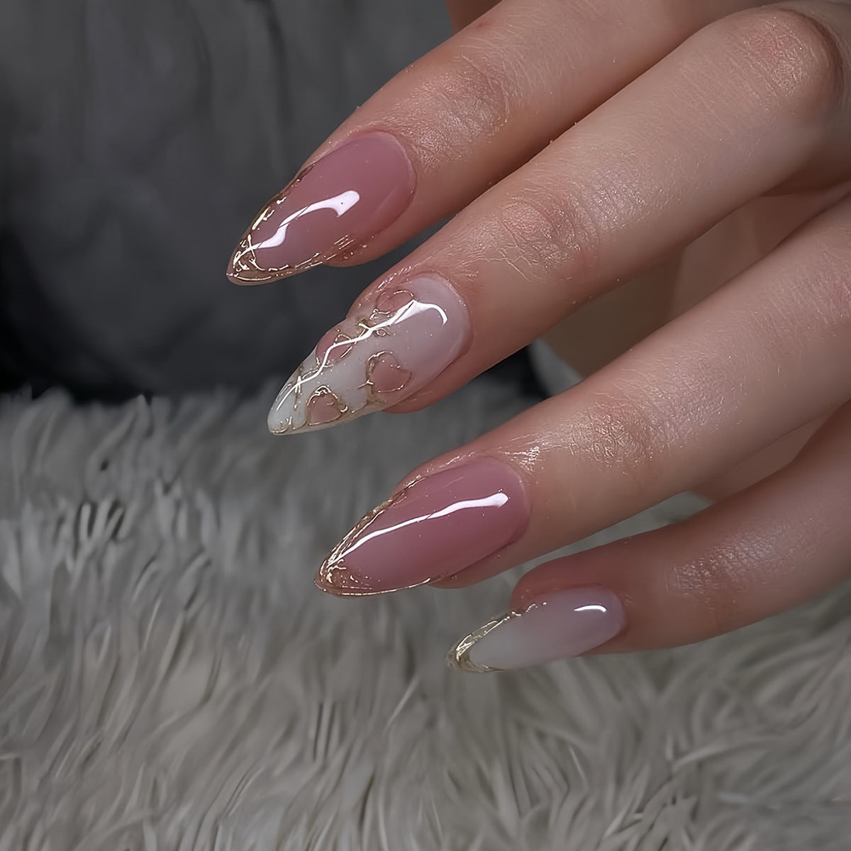 Künstlerische Stiletto-Nagelkunstverlängerungen Brehn