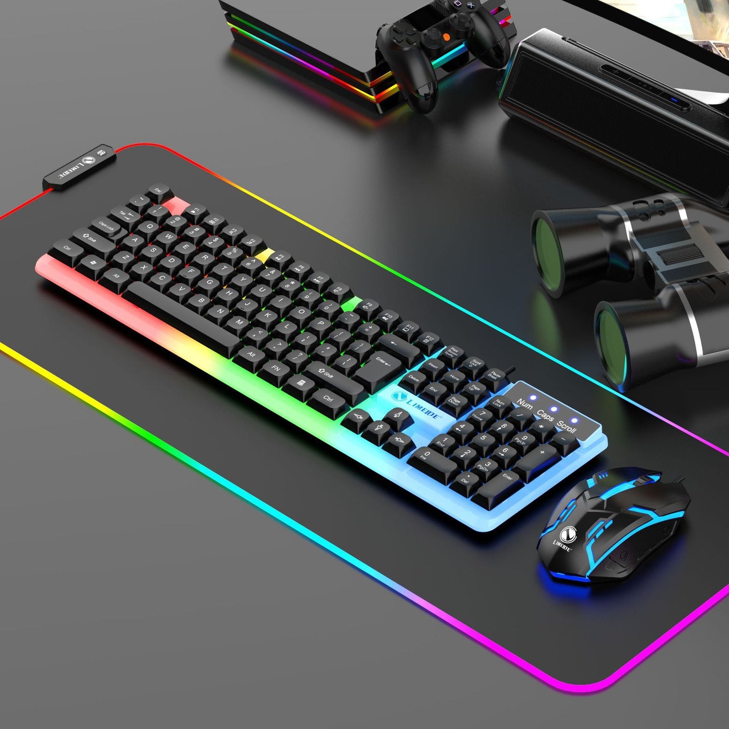 RGB Touch-Sensitive Gaming-Tastatur mit Präzisionsmaus Brehn