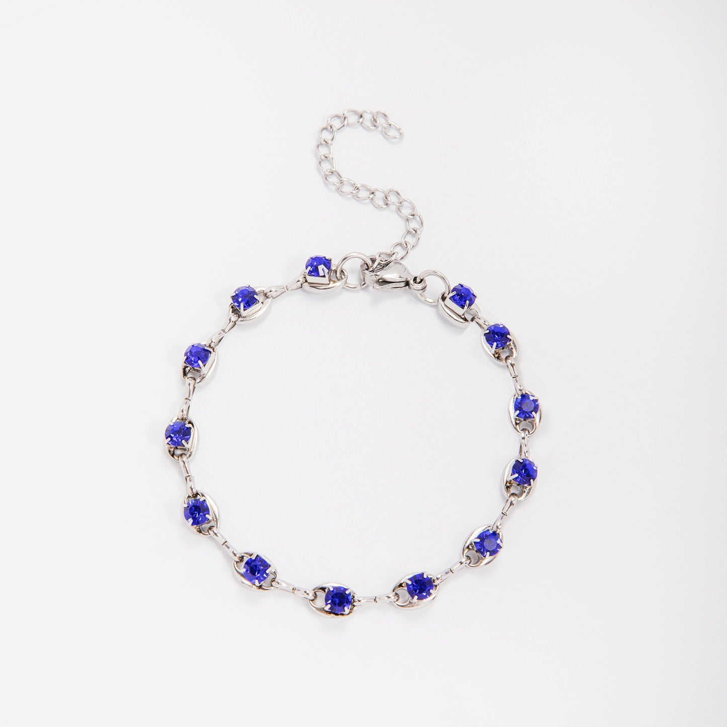 Eleganter Edelstein Akzent Link Armband Brehn