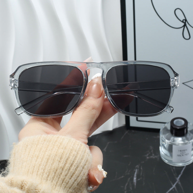 Damen moderne rechteckige Sonnenbrille mit polarisierenden Gläsern Brehn