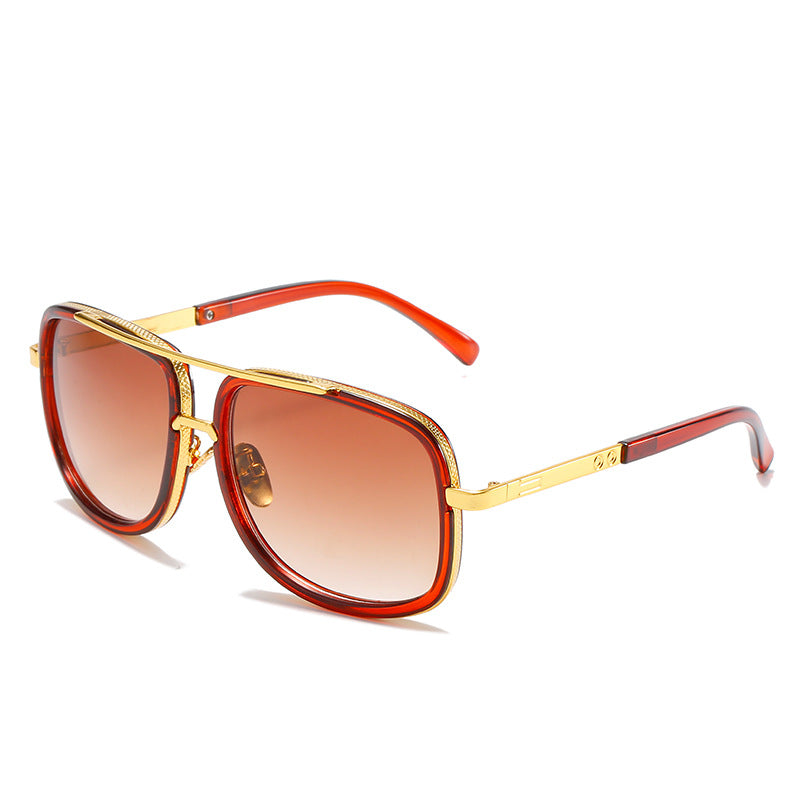 Damen quadratische Sonnenbrille mit luxuriösen Akzenten Brehn