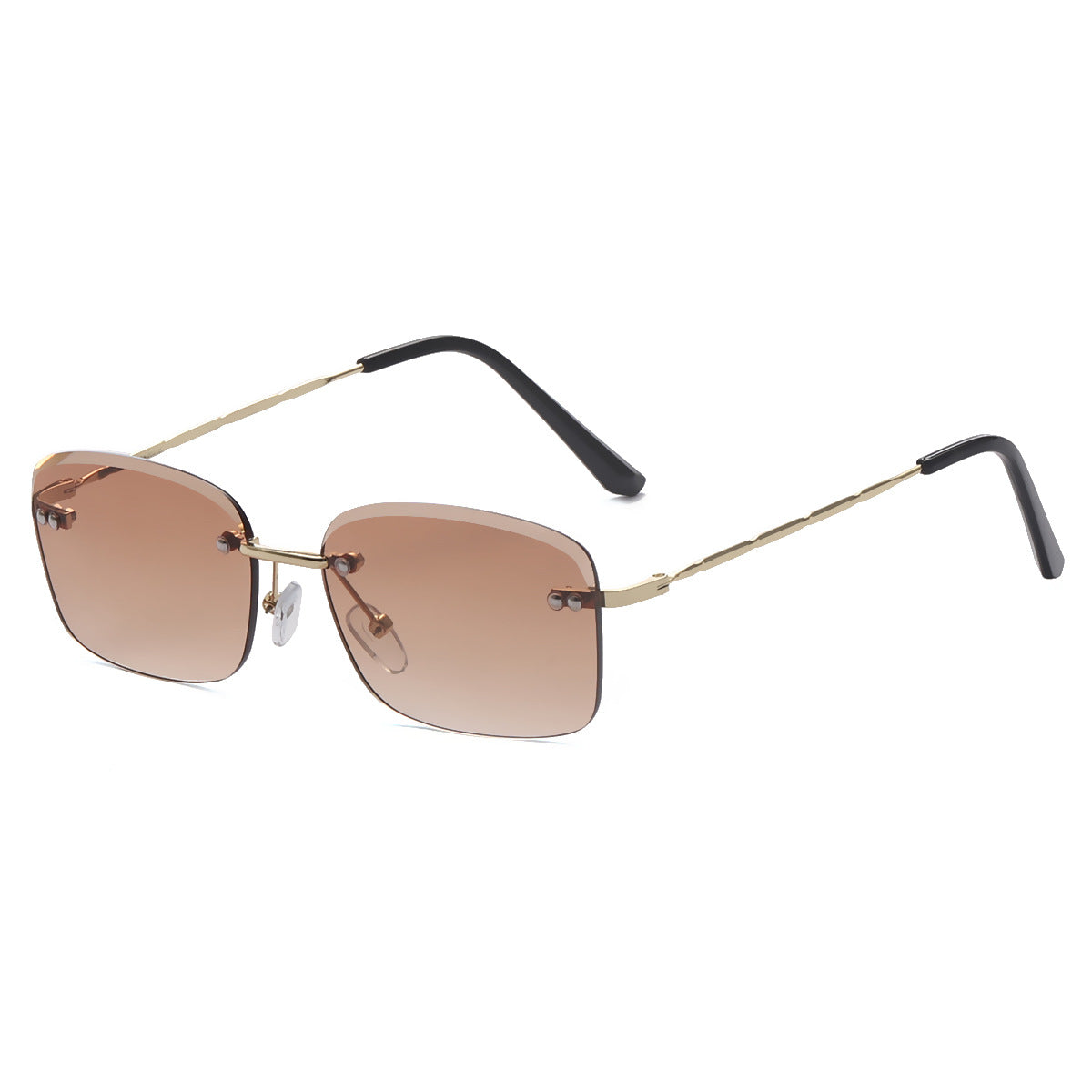 Damen quadratische Sonnenbrille mit polarisierenden Gläsern und elegantem Metallrahmen Brehn