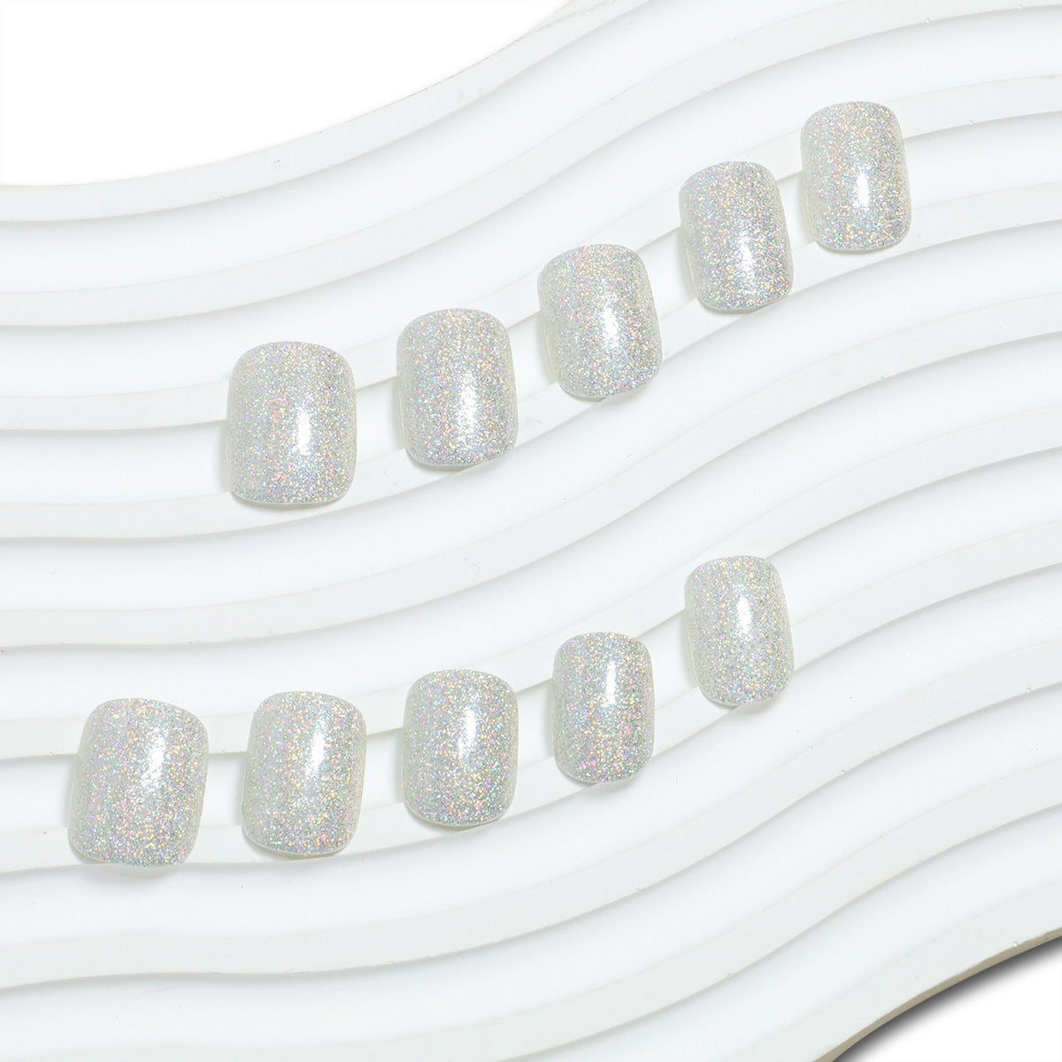 Glitzernde Press-On-Nagelspitzen Brehn
