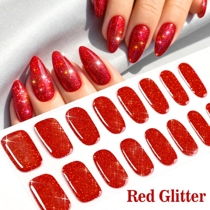 Glänzendes Glitter Press-On Nagel-Set