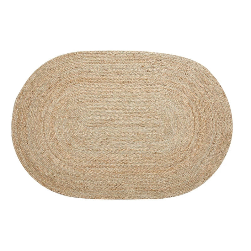 Naturfaser runder Teppich Brehn