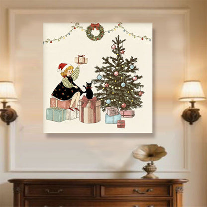Vintage Weihnachten Wandkunst