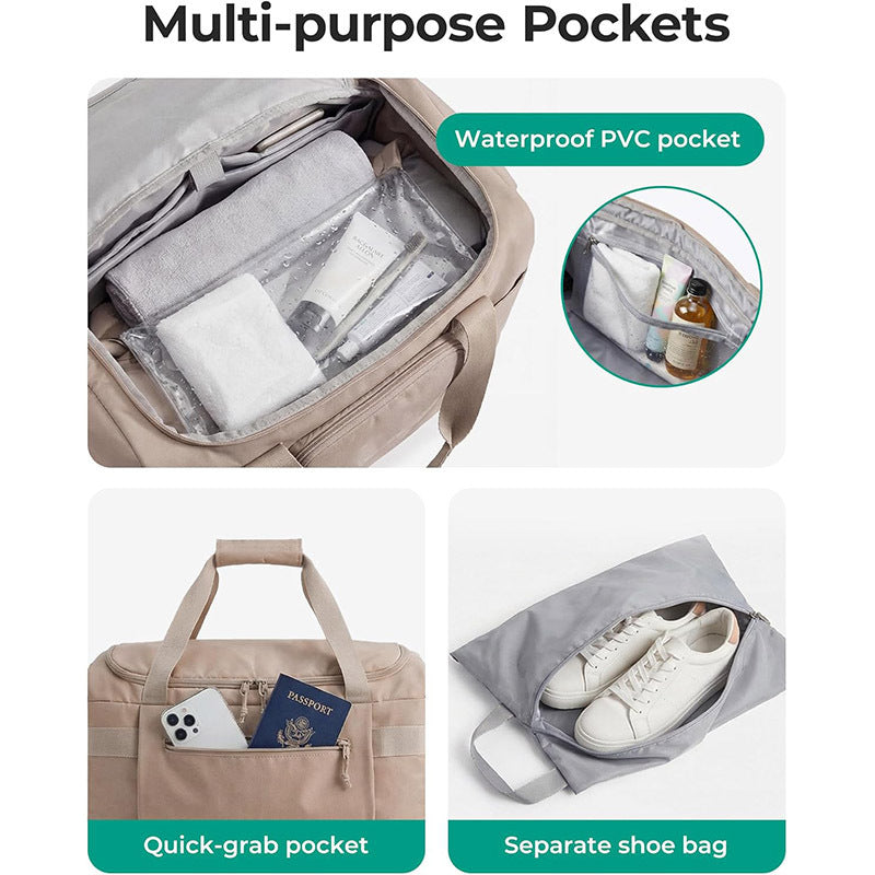Vielseitige Multi-Compartment Reise-Duffel-Tasche Brehn