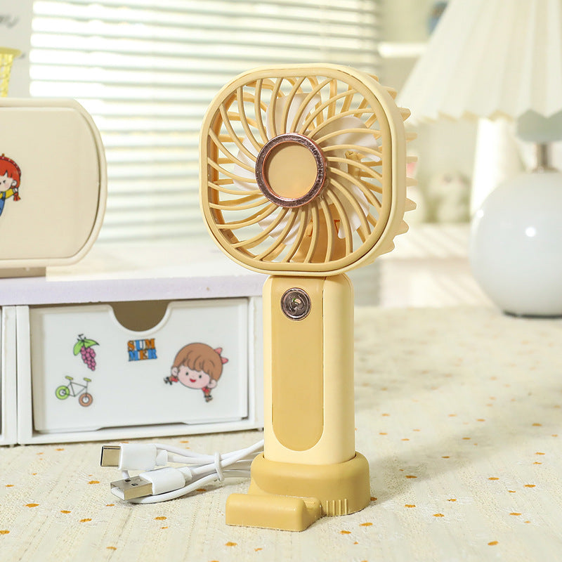 Damen Tragbarer Mini USB Ventilator mit Tier Löwen Design Brehn