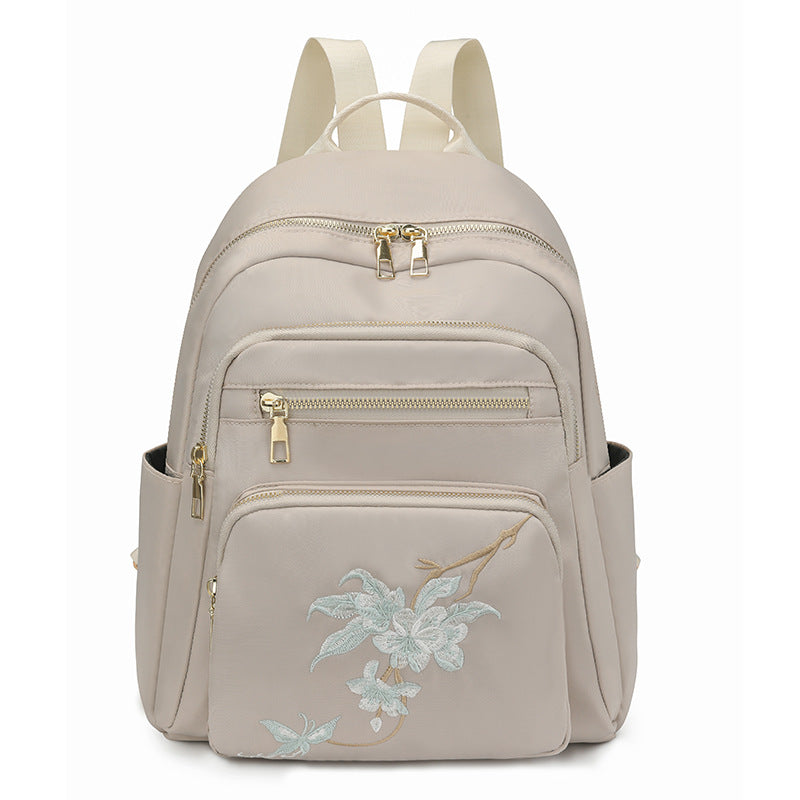 Bestickter Mehrfach-Taschen Rucksack