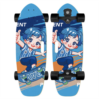 Skateboard mit individuellem Cartoon-Design Brehn