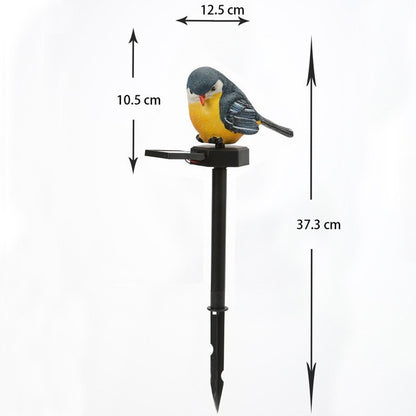 Realistische solarbetriebene Raubvogel-Eule Gartenstecker mit Bewegungssensor Brehn