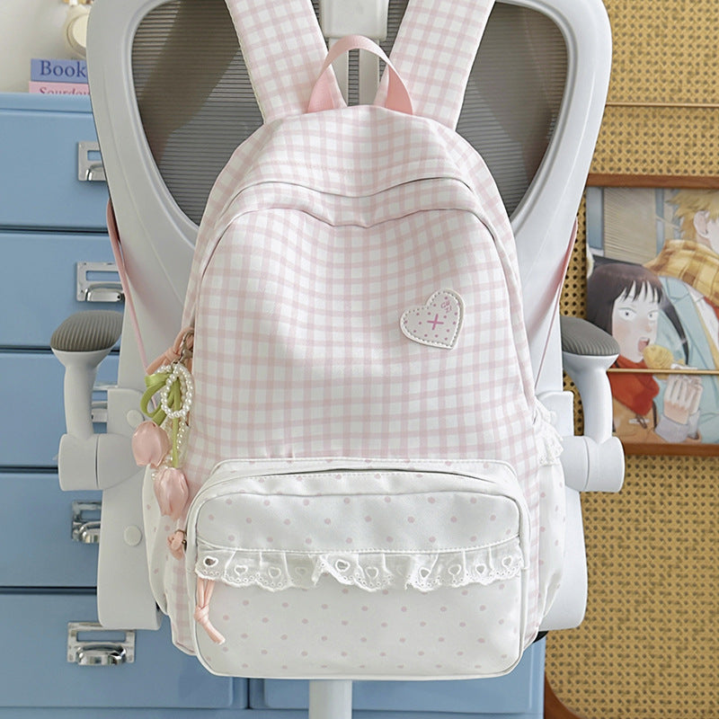Trendiger Karomuster Rucksack