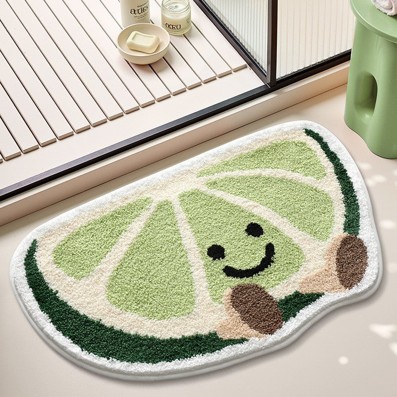 Süße Citrusfrüchte Design Badmatte Brehn