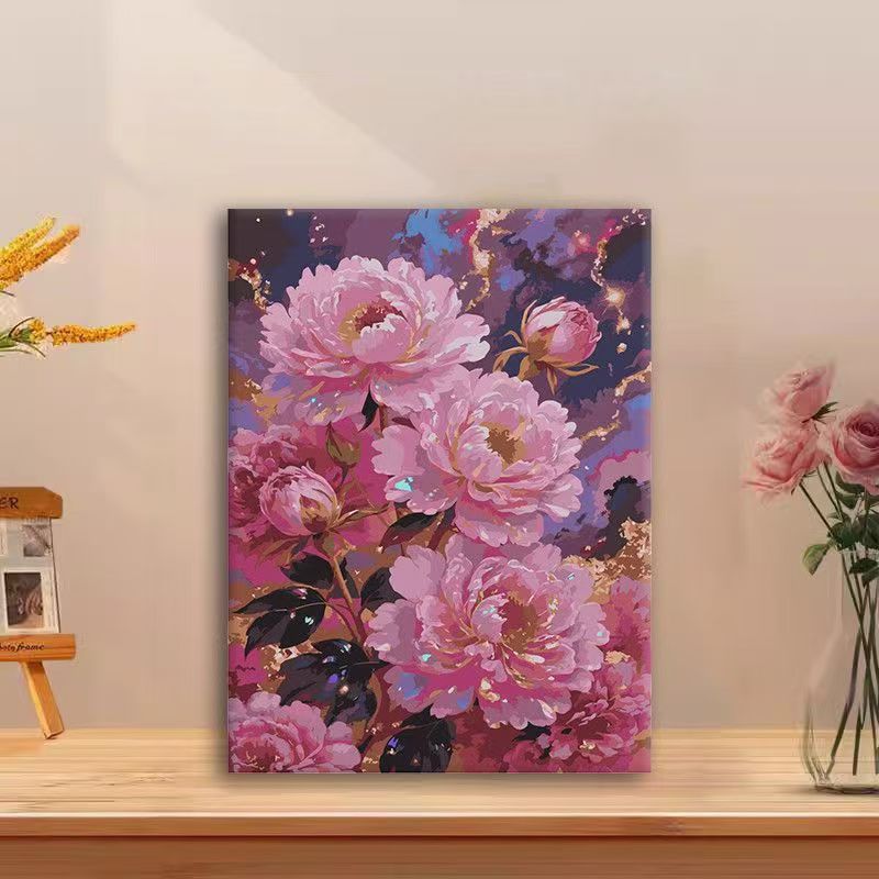 Blumenmuster Wandkunst Leinwanddruck Brehn