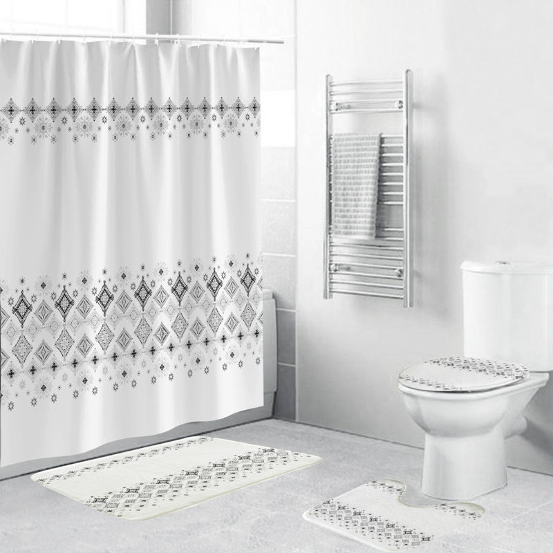 Chevron-Muster-Badezimmer-Set Brehn