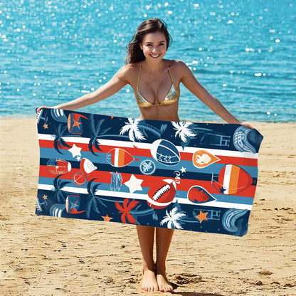 Damen Strandtuch mit kreativem Golfthema Brehn