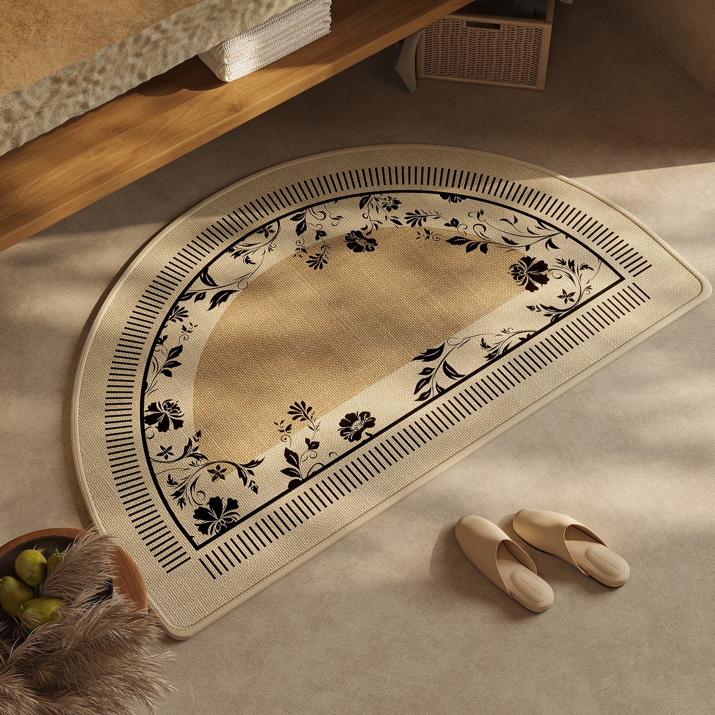 Schick geometrisches Design Badteppich Brehn