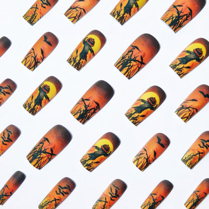 Halloween-inspirierte Kunst-Nagel-Wraps Brehn
