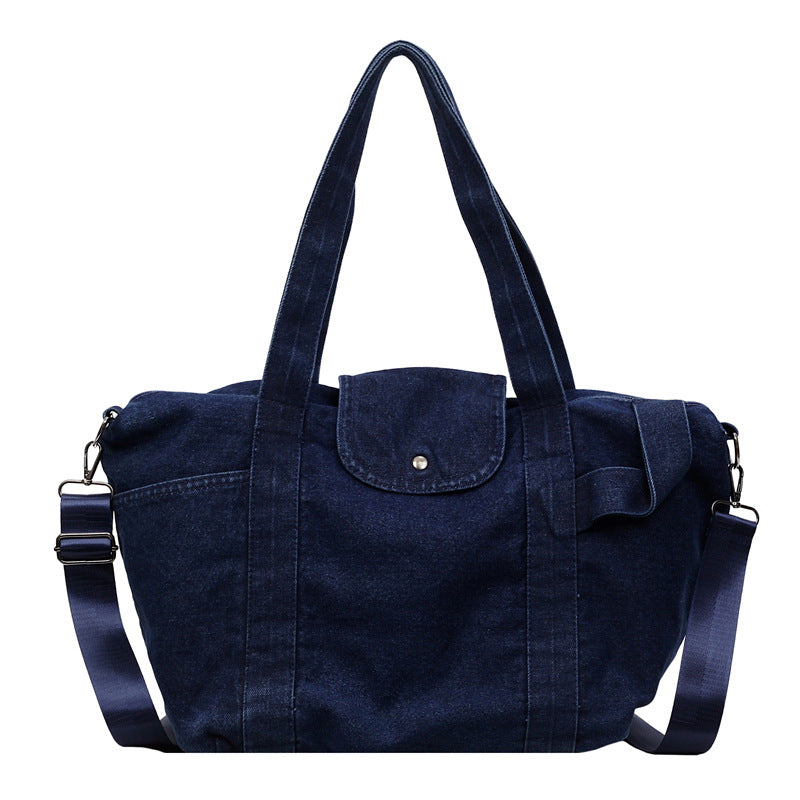 Lässige Denim-Shopper-Tasche