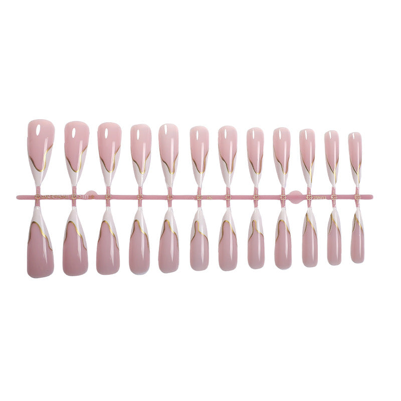 Premium Künstlerische Press-On Nail Set mit Elegantem Design Brehn