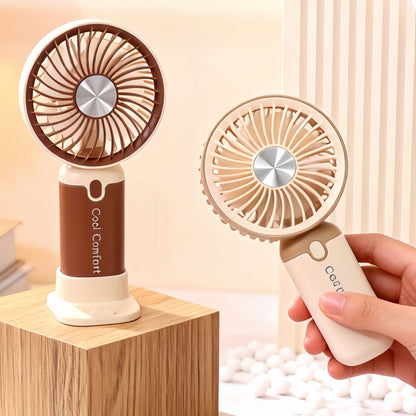 Damen Tragbarer Mini-Ventilator mit innovativem Design und USB-Ladefunktion Brehn