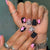 Kunstnagelset mit buntem Design und kreativen Details Brehn