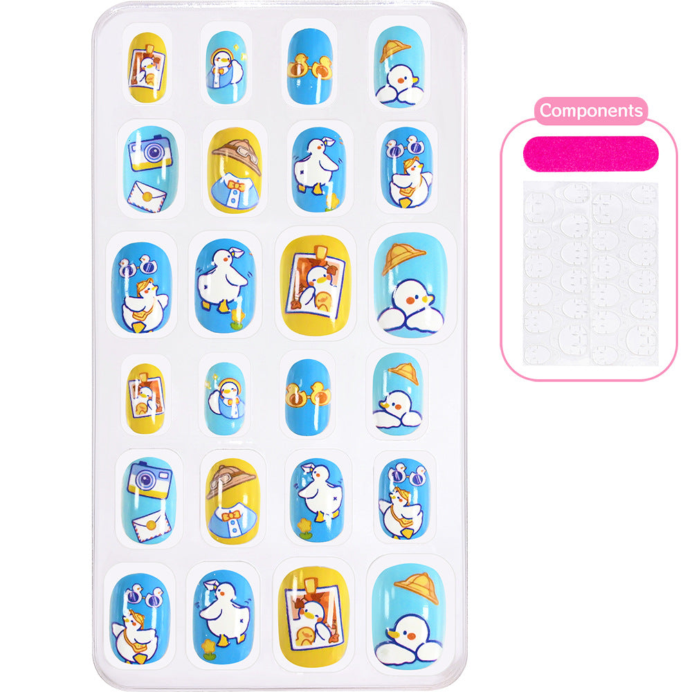 Kreative Cartoon-Themen Press-On Nagelkollektion Brehn