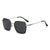 Überdimensionale geometrische Fassung Sonnenbrille
