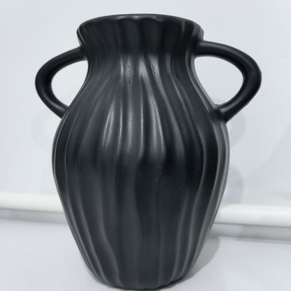 Elegante gerippte Dekovase Brehn