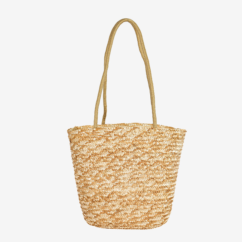 Damen Geflochtene Basttasche Brehn