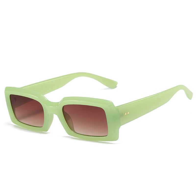 Übergroße geometrische Sonnenbrille mit verlaufenden Gläsern Brehn