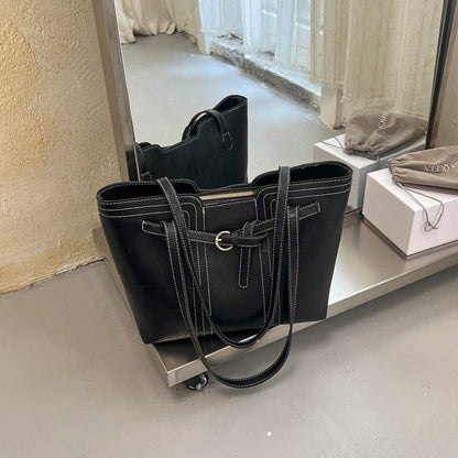 Stylische Leder Tote Bag