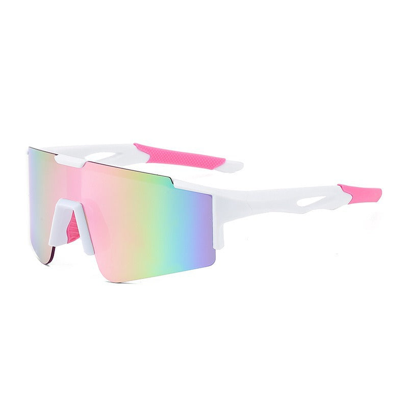Unisex nan sportliche polarisierende Fahrrad-Sonnenbrille mit einteiligem Visier und rutschfesten Bügeln Brehn