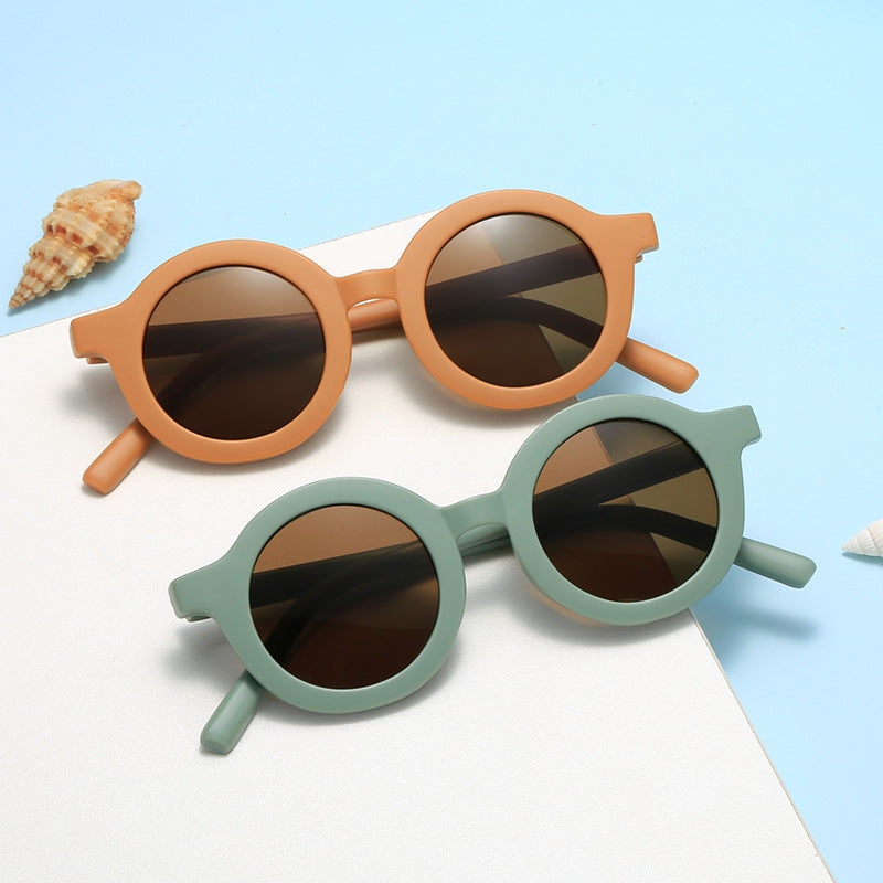 Damen runde Sonnenbrille mit robustem Design und UV-Schutz Brehn