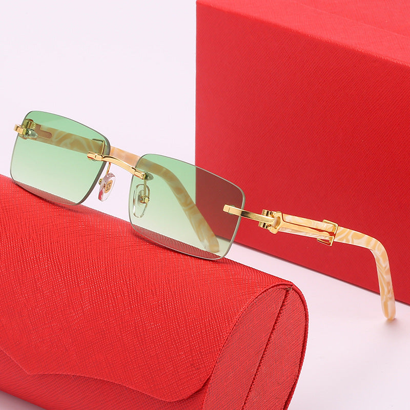 Damen elegante Rechteckige Brille Brehn