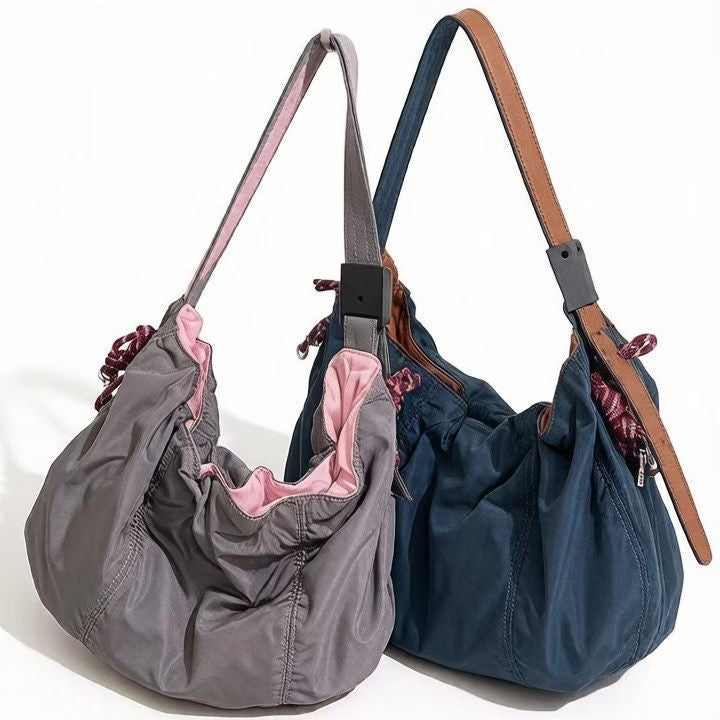 Funktionale Kordelzug-Schultertasche