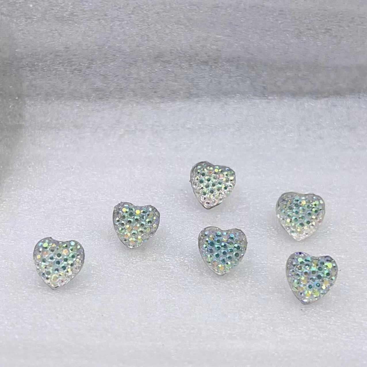 Glitzernde Herzform Schmucksteine Brehn