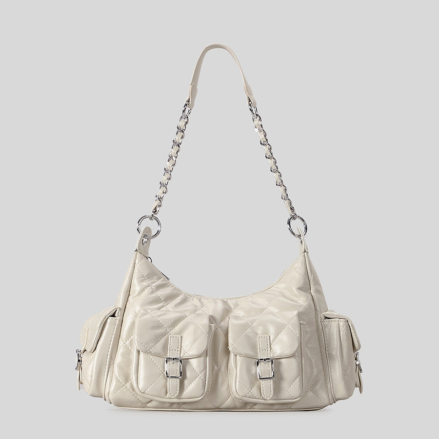 Gepolsterte Mehrfach-Taschen-Handtasche